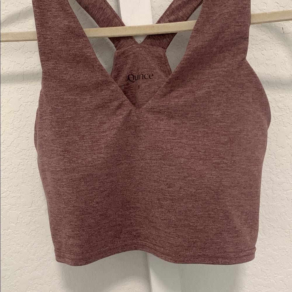 Quince Maroon Crop Top - Picture 2 of 8